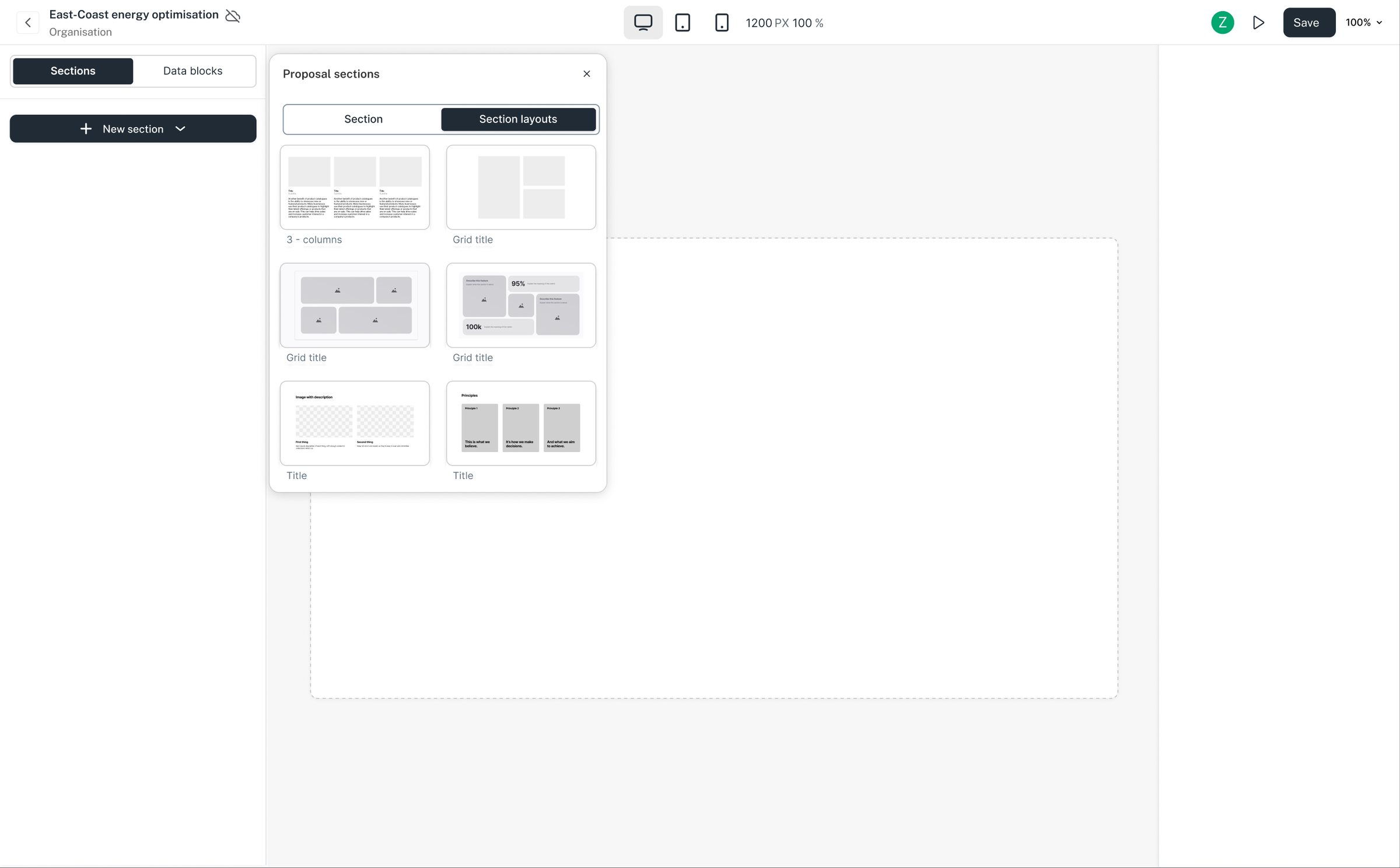And the layouts underneath them: three columns, grids, title blocks.