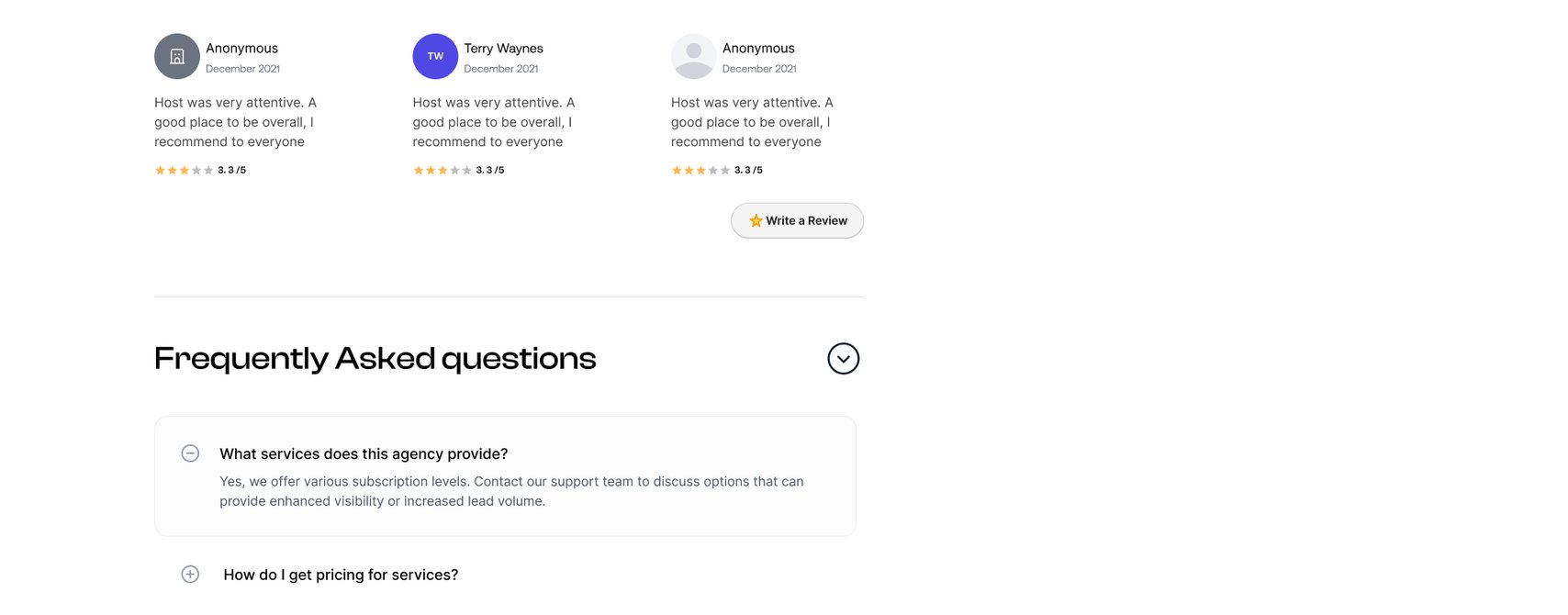 Ratings and written reviews, then the questions families ask before they commit.