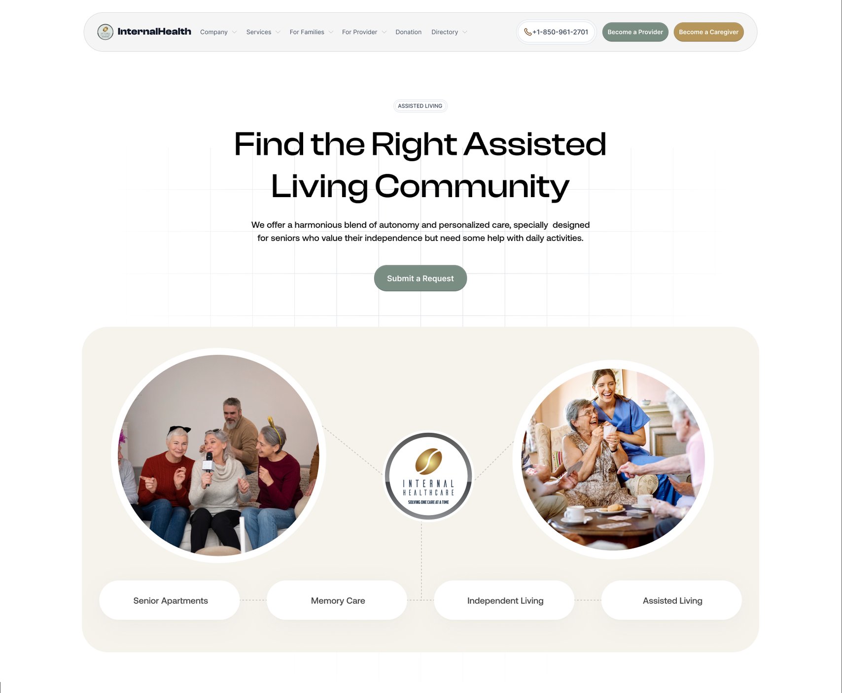 The website: finding an assisted living community
